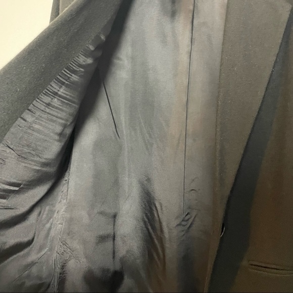 Sag Harbor Black 100% Vintage Wool Blazer with Single Button Closure Sz. 6P - Picture 8 of 10